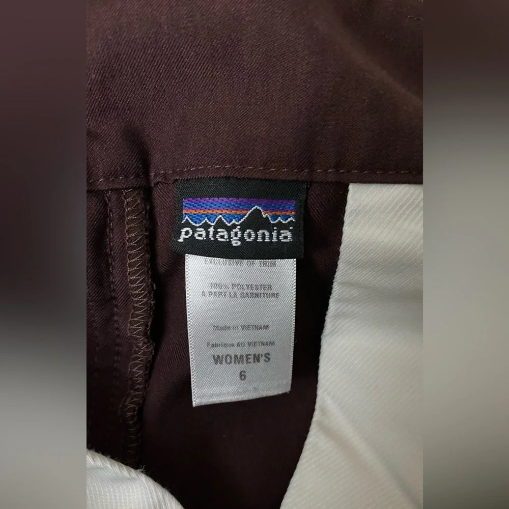 Patagonia Women’s Wide Leg Pants Burgundy Size 6 - Picture 6 of 8